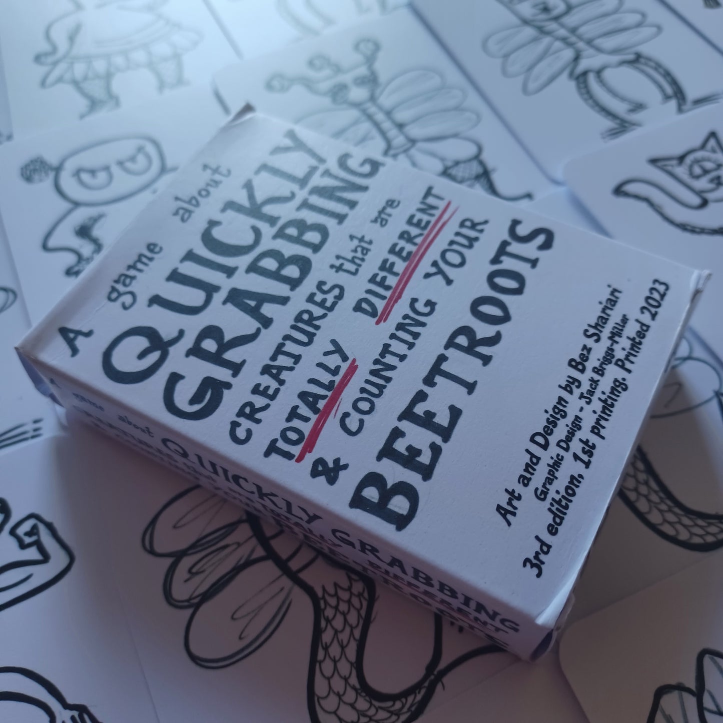 ... Quickly Grabbing creatures that are totally different and counting your Beetroots. (B&W edition)