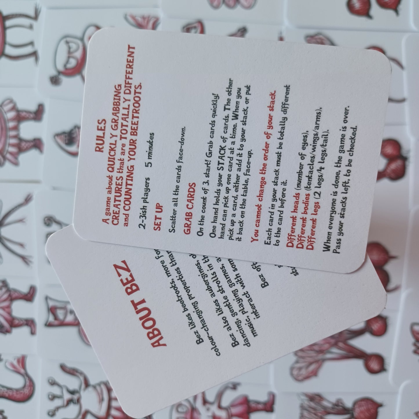 ... Grabbing creatures that are totally different and counting your Beetroots. (Red edition)