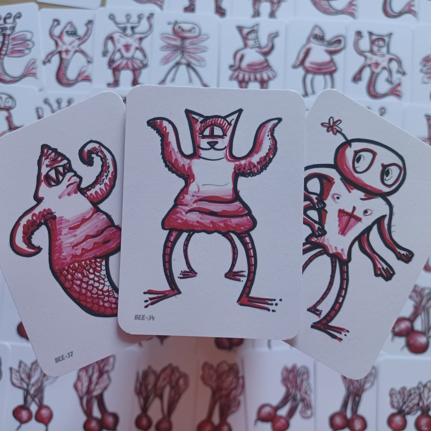 ... Grabbing creatures that are totally different and counting your Beetroots. (Red edition)