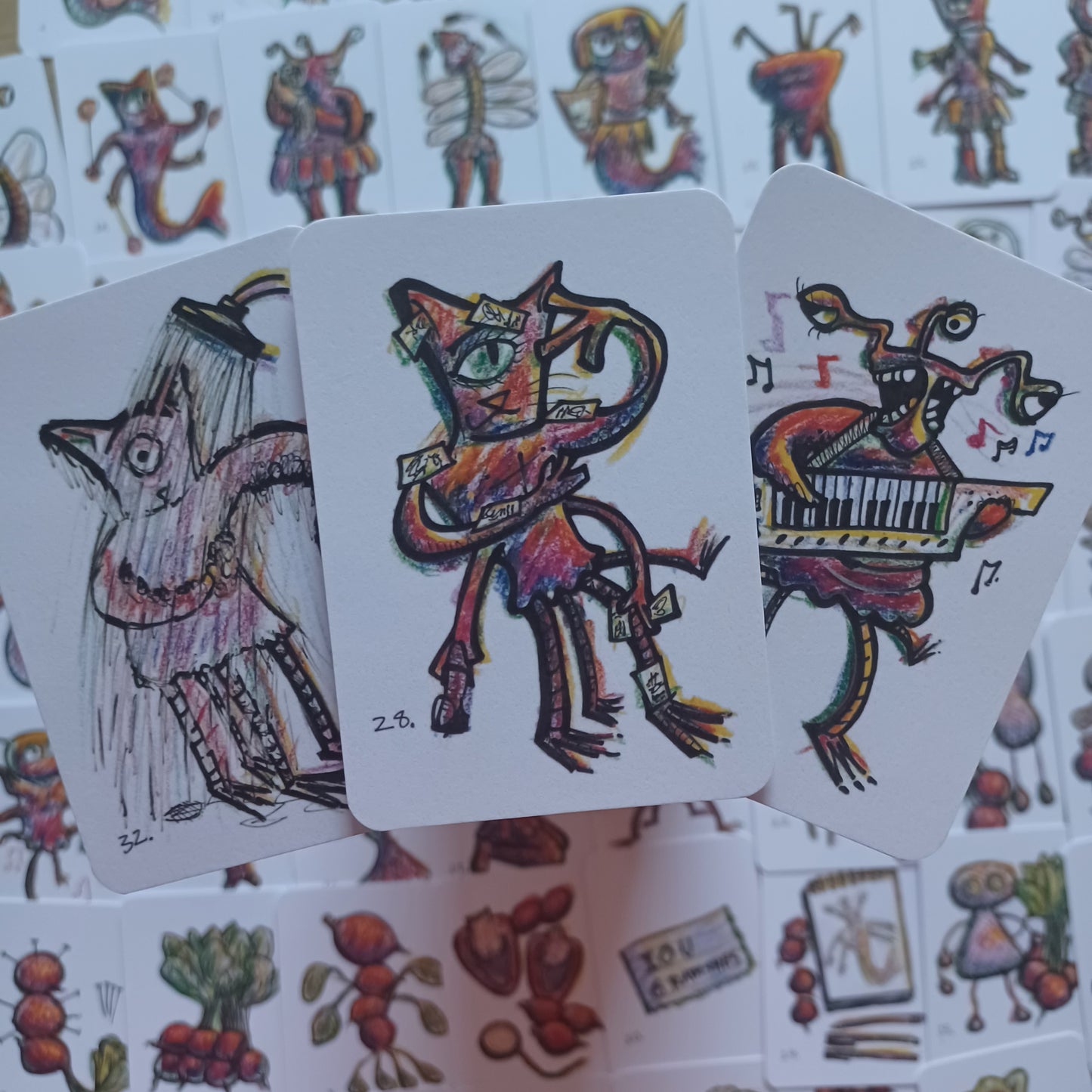 ... Quickly Grabbing creatures that are totally different and counting your Radishes. (Colour edition)