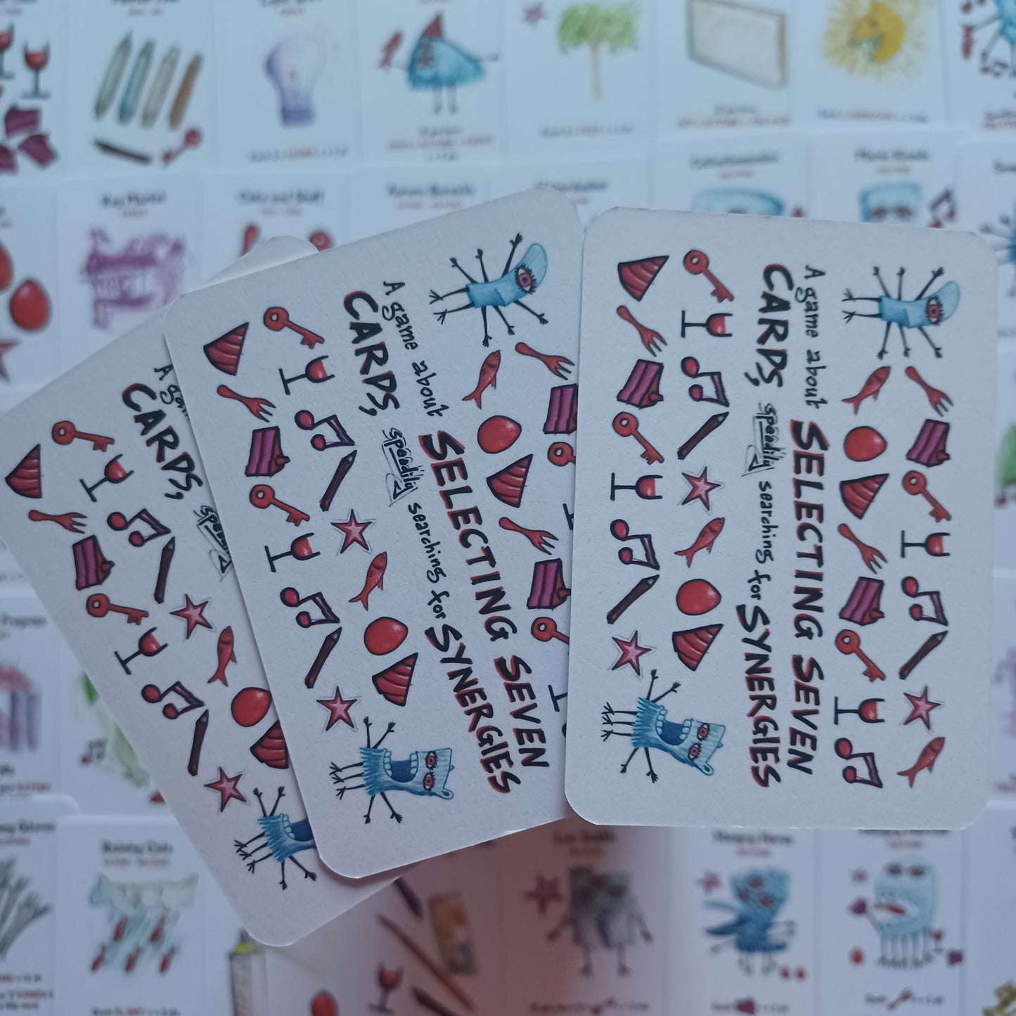 ... Selecting seven cards, speedily searching for synergies.