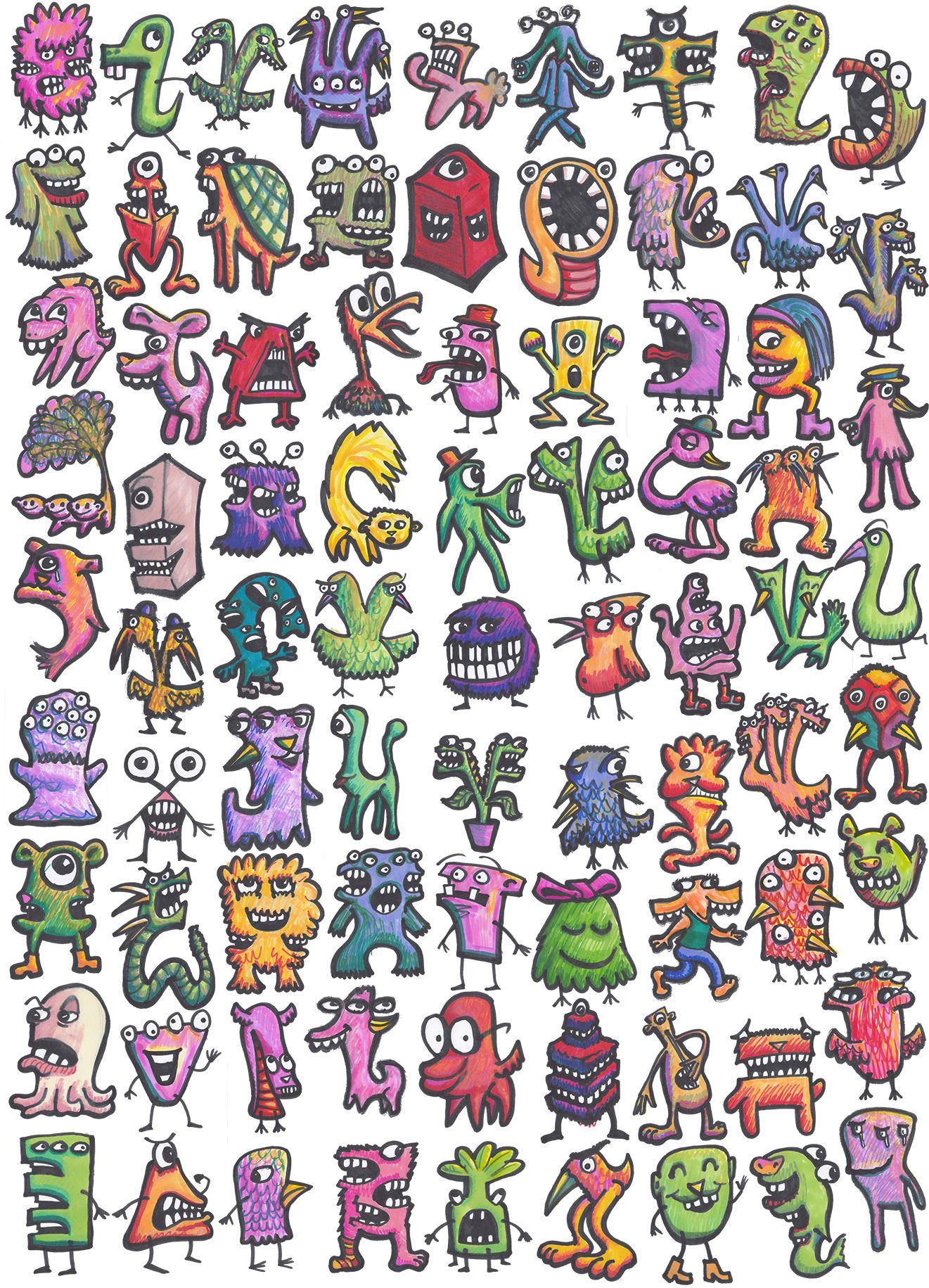 ... Cute Comical Creatures and trying to identify them after someone makes noises.